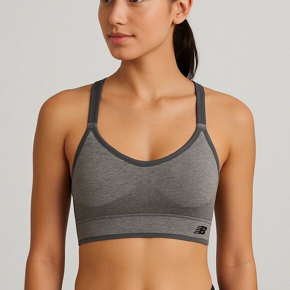 New Balance Other - New Balance Seamless Gray Racerback Sports Bra